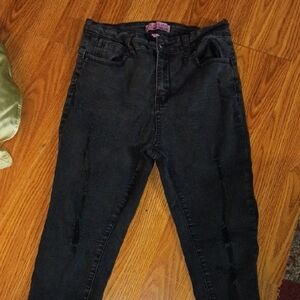 Wax Jean High Rise Dark Denim